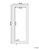 BELIANI Lustro ścienne wiszące złote 50 x 130 cm Podgląd zdjęcia produktu 3
