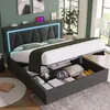 Flieks postel 160x200cm s USB, čalouněná postel s lamelovým Náhled obrázku produktu 3