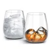 Two glasses filled with drinks and ice cubes on a white background. Náhled obrázku produktu