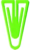 Büroklammern Plastiklips 60mm VE=75 Stück hellgrün Produktbild-Vorschau 2