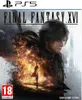 The image is the cover art for the video game Final Fantasy XVI for PlayStation 5. It features the main character in the foreground with a fiery, abstract background. Produktbild-Vorschau
