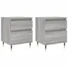 vidaXL Nachttische 2 Stk. Grau Sonoma 40x35x50 cm Produktbild-Vorschau 2