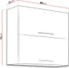 Meuble de cuisine haut 80 cm ZHILAN - chêne lancelot / Voir les images du produit 7