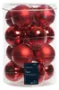 Boules de Noël en verre 8cm 16 pièces - Rouge Noël Voir les images du produit 6