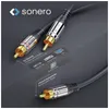 SONERO Subwooferkabel, 1,5 m, schwarz Produktbild-Vorschau 2