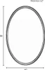 Housecraft Living Matz Spiegel/ Wandspiegel Oval 60x80 cm Produktbild-Vorschau 6