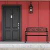 Panchina da giardino Relaxdays, motivo uccelli, 2 posti, Anteprima dell’immagine prodotto 2