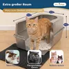 Katzenklo Edelstahl XXL – Leicht zu reinigen, Produktbild-Vorschau 2