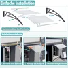 UISEBRT 150*100cm šedá střešní stříška na dveře a balkony Náhled obrázku produktu 3