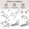 Polsterbett 90x200 cm, Bettgestell mit Höhenverstellbarem Produktbild-Vorschau 14