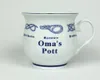Oma's Pott mit Seemannsknoten bauchig Kaffeebecher Produktbild-Vorschau 1