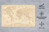 MuchoWow® Schreibtischunterlage Weltkarte - Retro - Tiere Produktbild-Vorschau 2