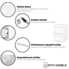 Collage of product features for a white nightstand. Náhled obrázku produktu