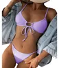 Zweiteiliger Badeanzug - Bikini - mit Rüschen - trägerloses Produktbild-Vorschau 5