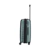 A side view of a blue travel suitcase with an extended handle. Produktbild-Vorschau