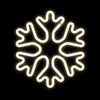 Forever Light Neon LED Płatek śniegu biała lampa ścienna na Podgląd zdjęcia produktu 9