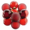 Christbaumkugeln Ox Blood dunkelrot  transparent Ø 6 cm aus Produktbild-Vorschau 1