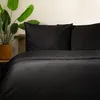 HOMLA Pościel AGNES satynowa czarna 160x200 + 2*70x80 cm Podgląd zdjęcia produktu 2