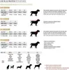 A size chart for pet accessories, including collars, leashes, and harnesses, with illustrations of dogs and cats. Podgląd zdjęcia produktu