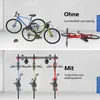 Wiltec nástenný držiak na bicykel pre 3 bicykle 82,4 x 18 x Náhľad obrázku produktu 17