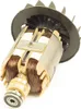 A close-up studio shot of an electric motor rotor with a fan attached. Náhled obrázku produktu