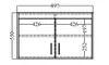 Tkmoebel 2-türiger Zweitüriger Kleiderschrank + Aufsatz  Produktbild-Vorschau 8