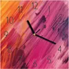 Wanduhr aus Glas mit Motiv Abstrakte Farben- 30 x 30 cm - Produktbild-Vorschau 1