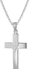 trendor 63607 Silber Herren-Halskette mit Kreuz-Anhänger 1 Produktbild-Vorschau