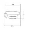 Mexen Remo Seifenschale, Gold - 7050739-50 Produktbild-Vorschau 2