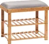 Zeller bubnový organizér na topánky, bambus/polyester, Náhľad obrázku produktu 1