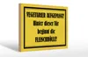 Holzschild Hinweis 30x20cm Vegetarier aufgepasst Schild Produktbild-Vorschau 1