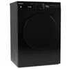 A black Telefunken tumble dryer shown from a three-quarter angle against a white background. Produktbild-Vorschau