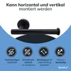Sanics Orca WC-Rollenhalter Schwarz Inklusive Montageset - Produktbild-Vorschau 3