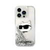 A Karl Lagerfeld iPhone 14 Pro Max case with a Choupette Head design and glitter. Produktbild-Vorschau