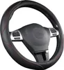 Microfibre Leather Steering Wheel Cover, 38 cm Produktbild-Vorschau 1