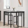 vidaXL Stehtisch Holzwerkstoff Quadratisch Produktbild-Vorschau 2
