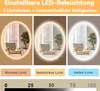 Puluomis Schminktisch mit LED Beleuchtung Spiegel Oval, Produktbild-Vorschau 3