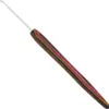 A single crochet hook with a colorful wooden handle is shown against a white background. Produktbild-Vorschau