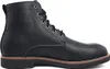 A side view of a black leather boot. Produktbild-Vorschau
