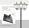 Outsunny Solar Gartenlaterne mit 3 flammig Solarlaterne 120 Produktbild-Vorschau 6