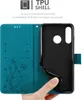 A hand is holding open a teal flip phone case, revealing the black TPU shell inside. Anteprima dell’immagine prodotto