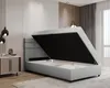 Boxspringbett 120x200, mit Bettkasten, Hellgrau, Matratze Produktbild-Vorschau 2