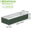 XINZI Hochbeet Metall Verzinktes Gartenbeet aus Stahl, Produktbild-Vorschau 2