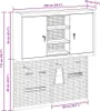 vidaXL Gereedschapskast-set, 3 stuks, zwart, gepoedercoat Productafbeelding-voorbeeld 8