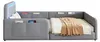 Lit rembourré 90 x 200 cm avec éclairage LED, lit pour Voir les images du produit 8