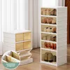 Schuhschrank Schuhregal 6 Ebenen Faltbare Schuhbox Produktbild-Vorschau 3