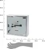 Stříbrná kovová lékařská skříňka 30x30cm Náhled obrázku produktu 10