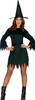 Hexe Schwarze Magie Halloween Zauberhut Kostüm Mantel Kleid Produktbild-Vorschau 3