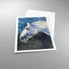 Poster - Poster ohne Rahmen - Pferd Aquarell Porträt - Produktbild-Vorschau 3