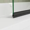 AICA 90cmx140cm Schwarz Badewannenaufsatz 6mm NANO ESG-glas Produktbild-Vorschau 5